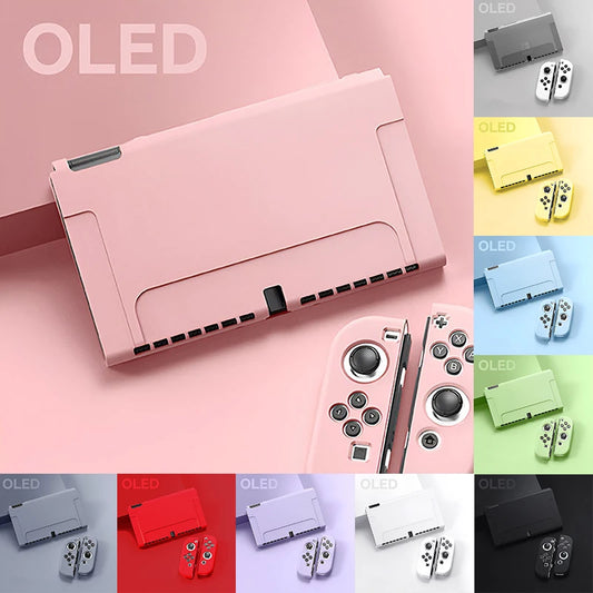 NEW Protective Case Compatible With  Switch OLED Console And Joy-Cons, Switch Can Be Inserted In Dock With Shell