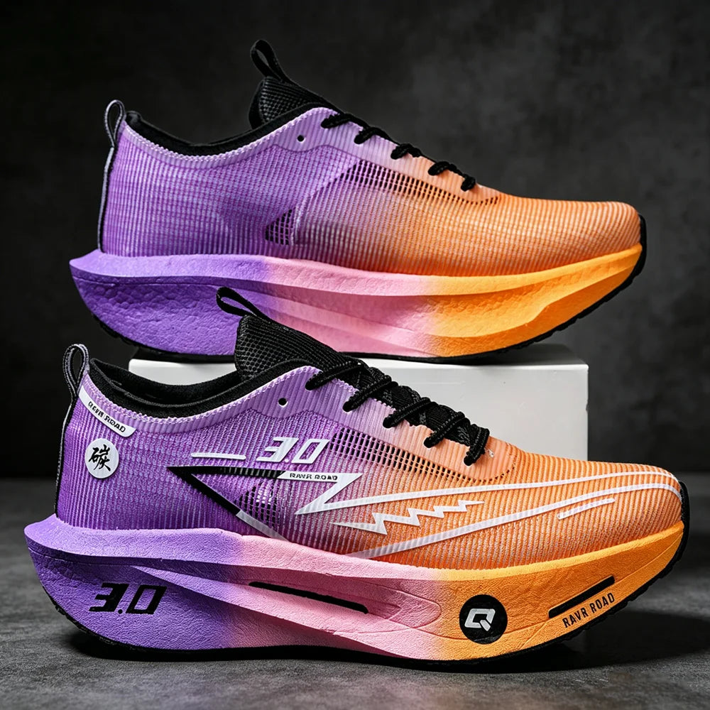 Men Running Shoes Carbon Board Marathon Sports Speciality Breathable Lightweight Women's Comfortable Athletic Nonskid Sneakers