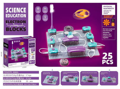 VATOS Science Circuit for Kids DIY Electronics Exploration Kit 150+ Project Physics Experiment Circuit Board Educate Toy Ages 6+