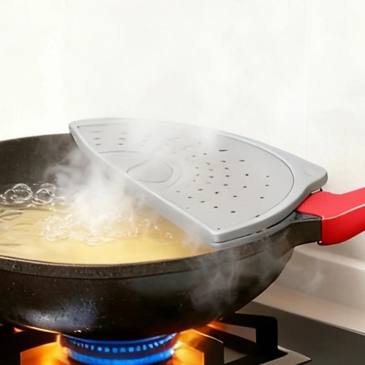 Silicone Splash Guard for Frying Pan Foldable Bacon Cooking Oil Splash Cover Splatter Guards for Home Kitchen Cooking