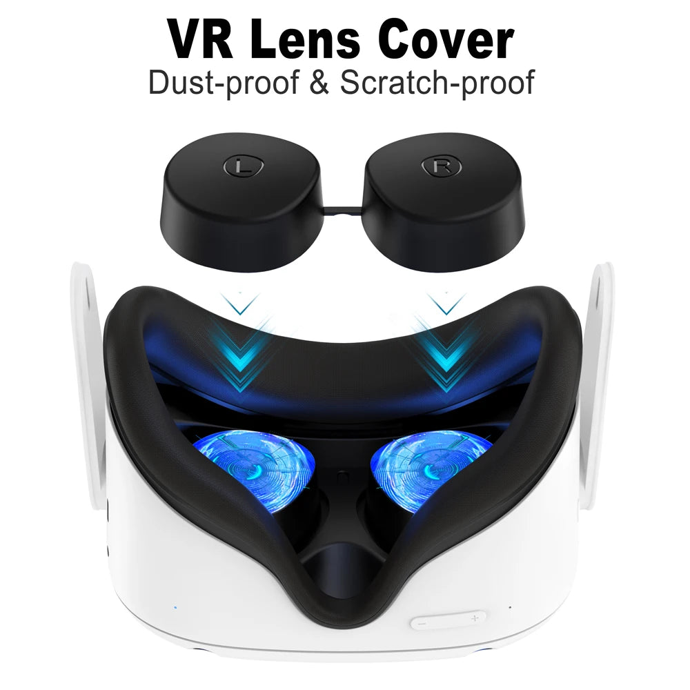 VR Protective Cover Elite Strap Head Strap Touch Controller Shell Case With Strap Handle Grip For Oculus Quest 2 Accessories