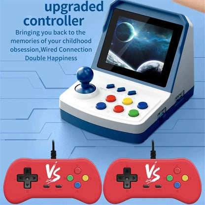 MYdaY- A6PLUS Retro Mini Arcade Video Game Console 1000+ Games 3.2inch Screen Built in Joystick Support TV Output Home Arcade A