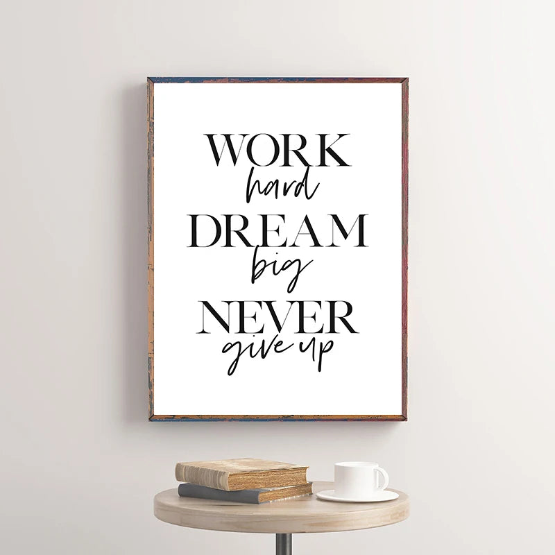 Motivational Poster Success Quotes Print Leadership Canvas Painting Success Wall Art Picture for Living Room Office Home Decor