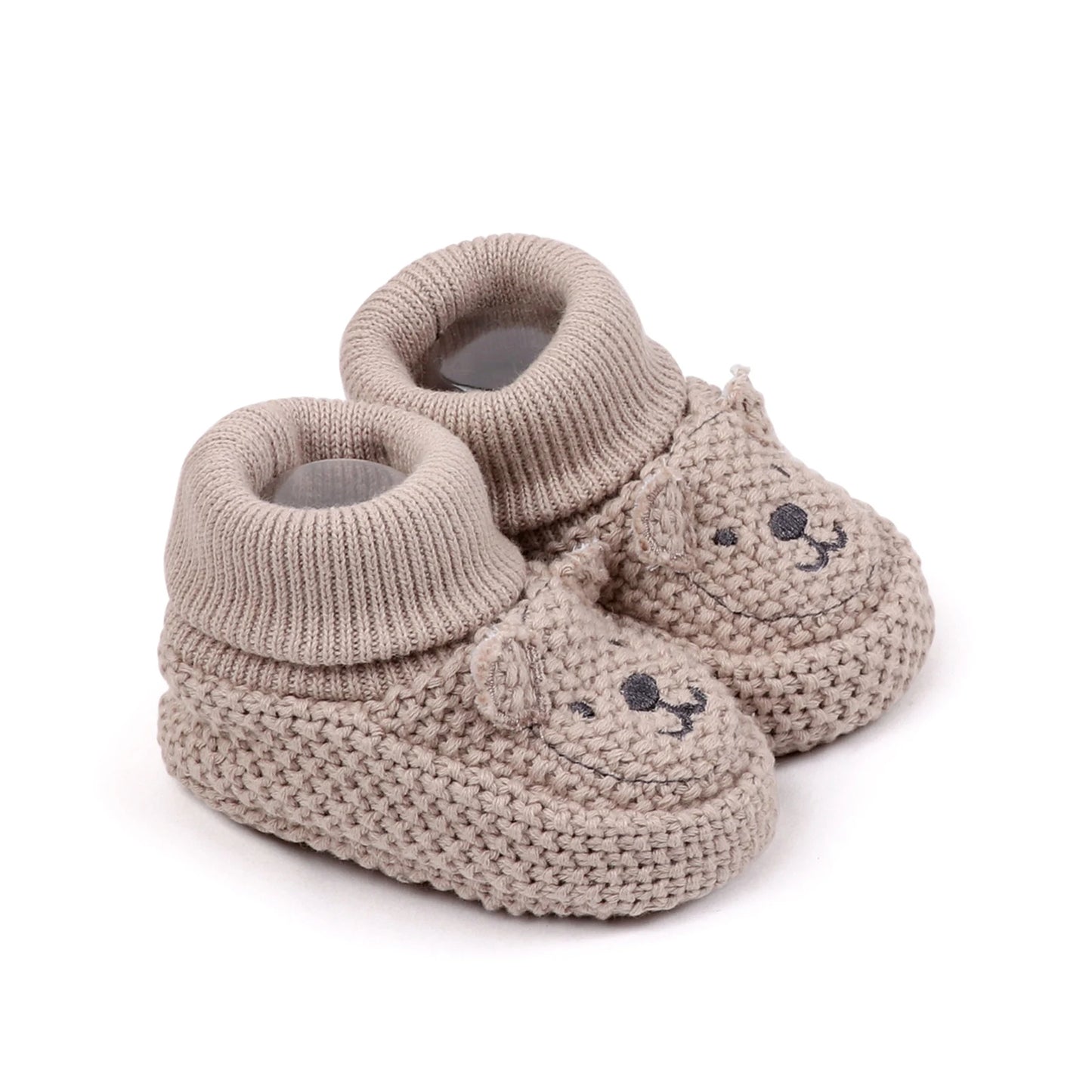 0-12months Infant Knitted Baby Booties with Ears Soft Comfortable Winter Shoes  for girls boys