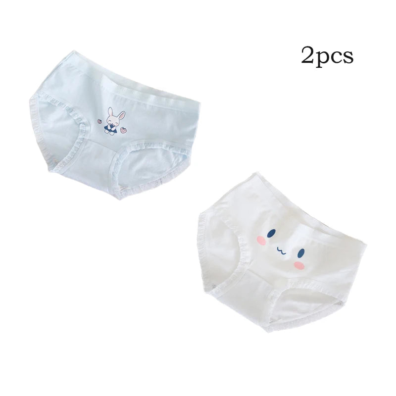 Teenage Triangle Panties Kids Solid White Underwear Pants Pure Cotton Breathable Underpants Child Girls Briefs For 7-16 Years