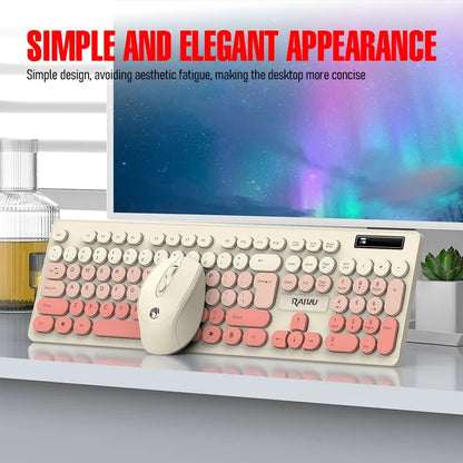 R901 Wireless Keyboard and Mouse Set 2.4GHz Wireless Keyboard with Silent Mouse Set Laptop Keyboard and Mouse Set