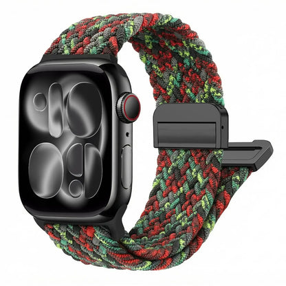 Braided Strap For Apple Watch Bands 40mm 45mm 41mm 44mm 42/46mm 49mm magnetic Bracelet iWatch series se 7 5 6 8 9 10 11 Ultra3 2