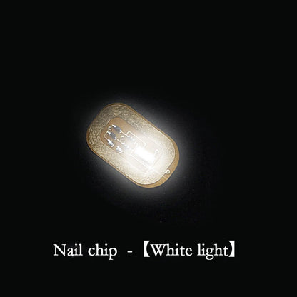 5/1pcs NFC Nail Stickers LED Light Source Nail Art Tips Lighting for Mobile Phone Nail Lamp Glow in The Dark Manicure Decor