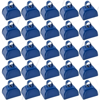 12-100 Pcs Metal Cowbells for Sporting Event 3 Inch Small Noise Makers Cow Bell for Football Event Wedding Party Favor for Guest