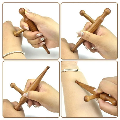 Acupuncture Stick Sandalwood Acupuncture Stick Massage Stick Foot Wood Massage Stick Face Massage Meridian Massage Stick