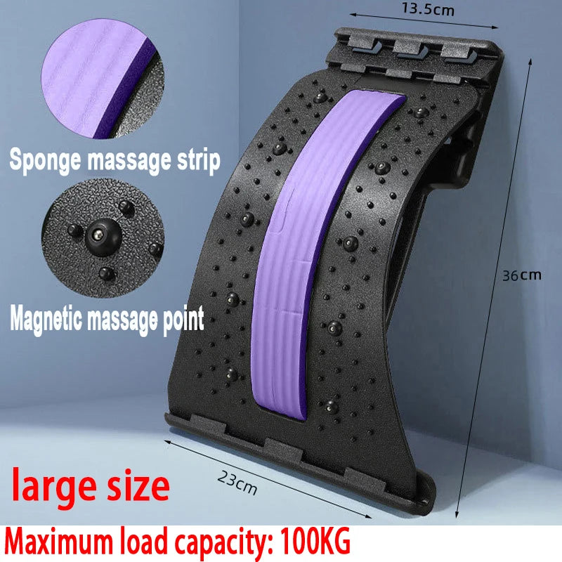 Lumbar Stretcher Device for Lower Back Pain Lower Device for Back Opening Yoga Spine Correction Pillow for Back Chiropractic YBA
