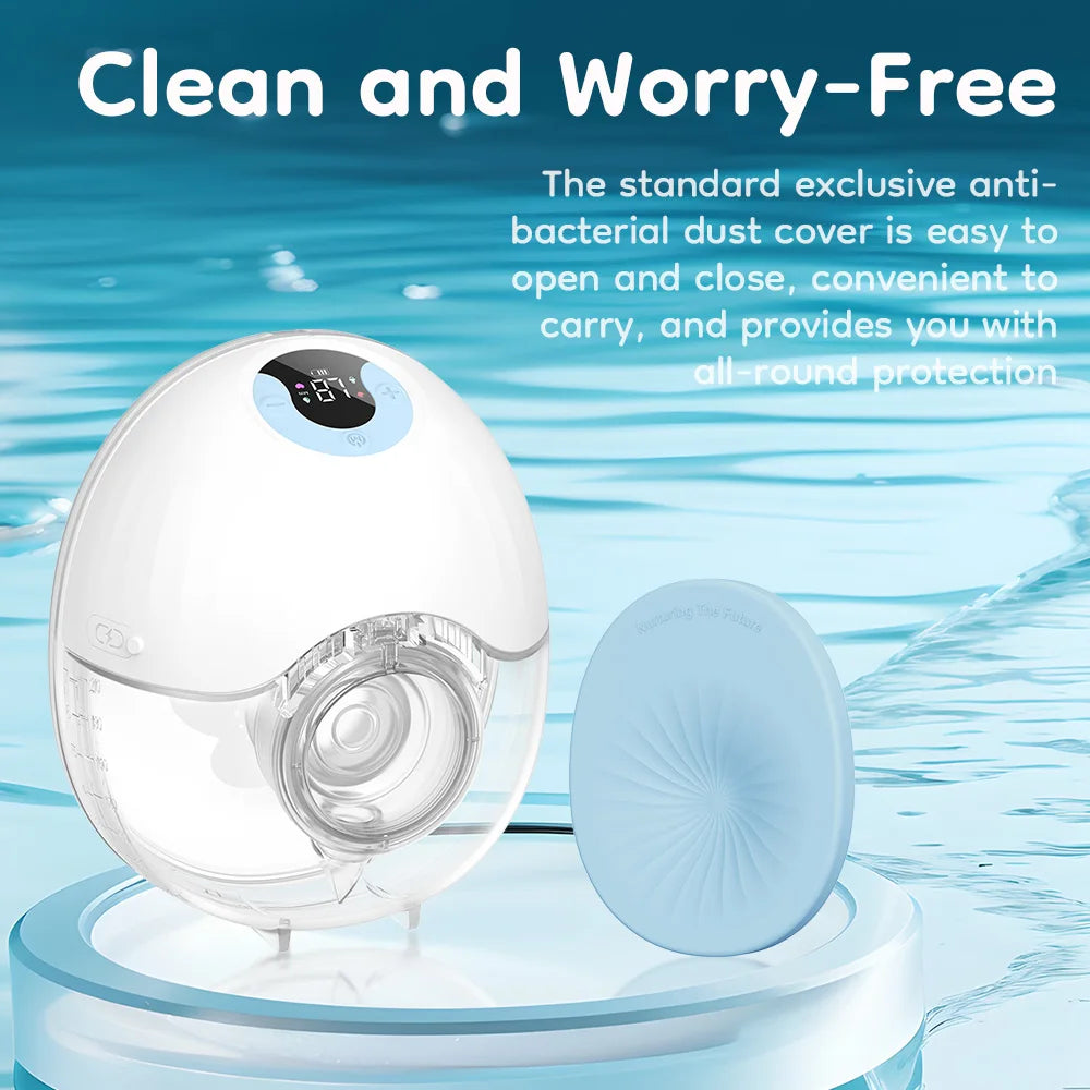MAMIJOY Wearable Breast Pump Electric Breast Pumps Comfort Milk Collector Lightweight with LED Display 4 Modes & 36 Levels EB46