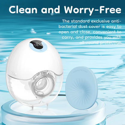 MAMIJOY Wearable Breast Pump Electric Breast Pumps Comfort Milk Collector Lightweight with LED Display 4 Modes & 36 Levels EB46