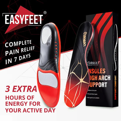 TPU Gel Shock Absorption Premium Orthopedic Sport Insoles for Feet Breathable Sole Pad Sport Arch Support Feet Pain Care Insole