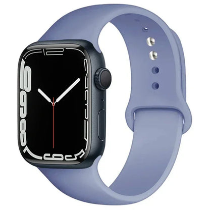 Silicone Band For Apple Watch strap 46mm 44mm 45mm 40mm 41mm 42-38mm 49mm sport bracelet iwatch series 11 10 9 8 7 6 5 SE Ultra3