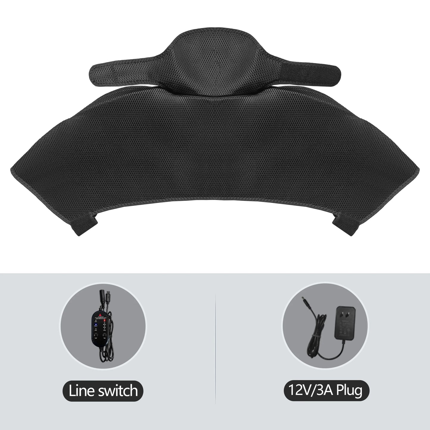 Heated Shoulder Back Massager 3 Massage Heating Functions Fits Shoulders Neck Back Relieves Cervical Soreness Muscle Strains
