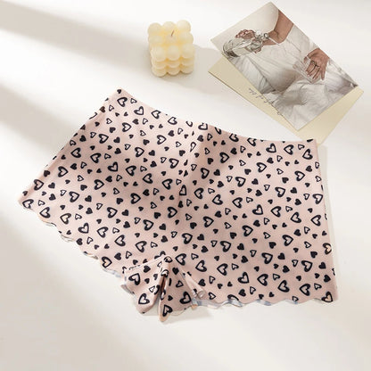 TrowBridge Seamless Leopard Women's Panties Satin Underwear Woman Boxers Breathable Cozy Lingerie Skin-Friendly Female Boyshorts