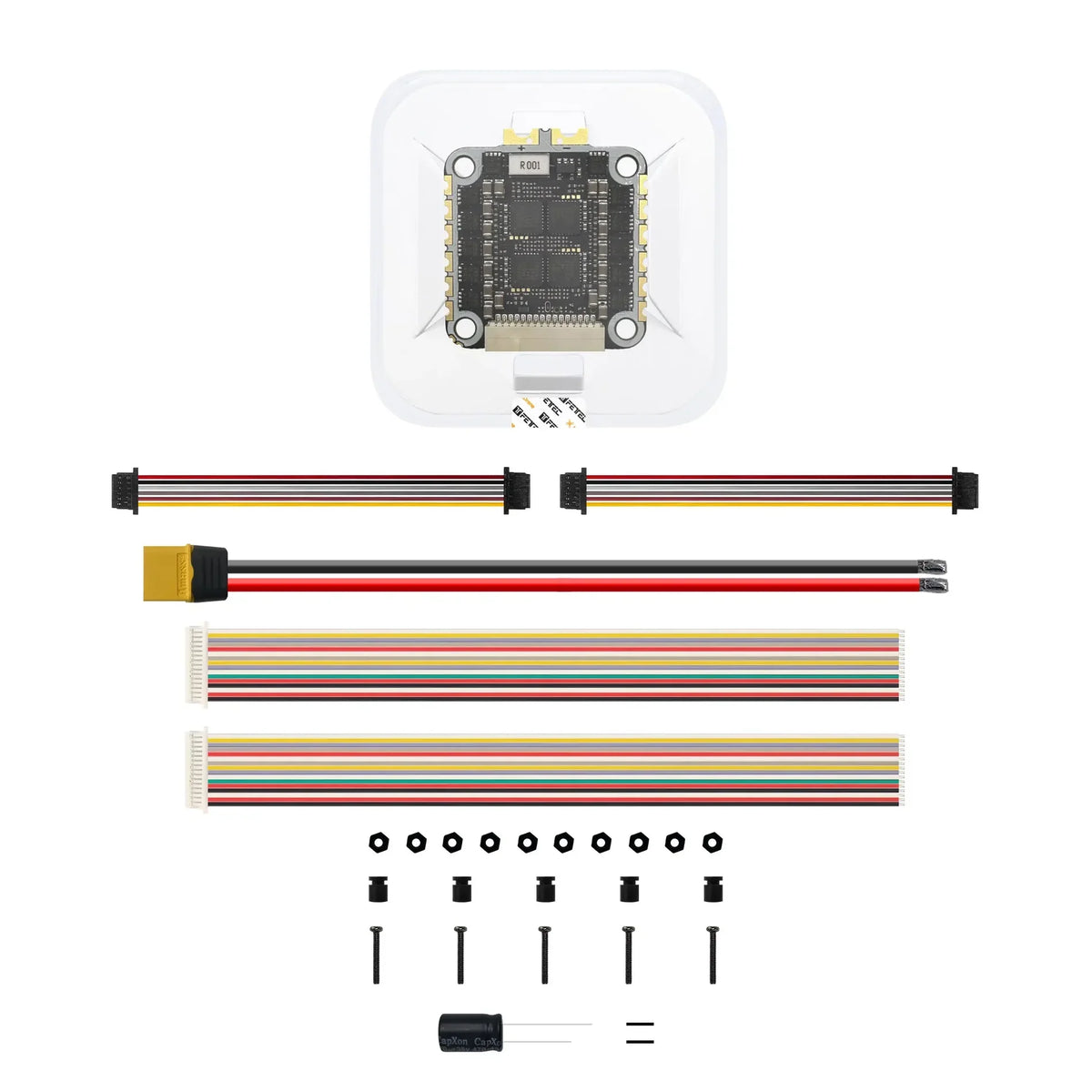 NewBeeDrone Hummingbird 255 50A AIO Flight Controller AT32F435 AM32 3-6S Betaflight OSD Support Analog Build for 2.5"-4" Drones