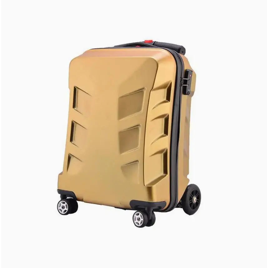 Adult Folding Business Trolley Case Design Cool Travel Suitcase Trip Cabin Skateboard Scooter Kids Riding Luggage Carrier Unisex