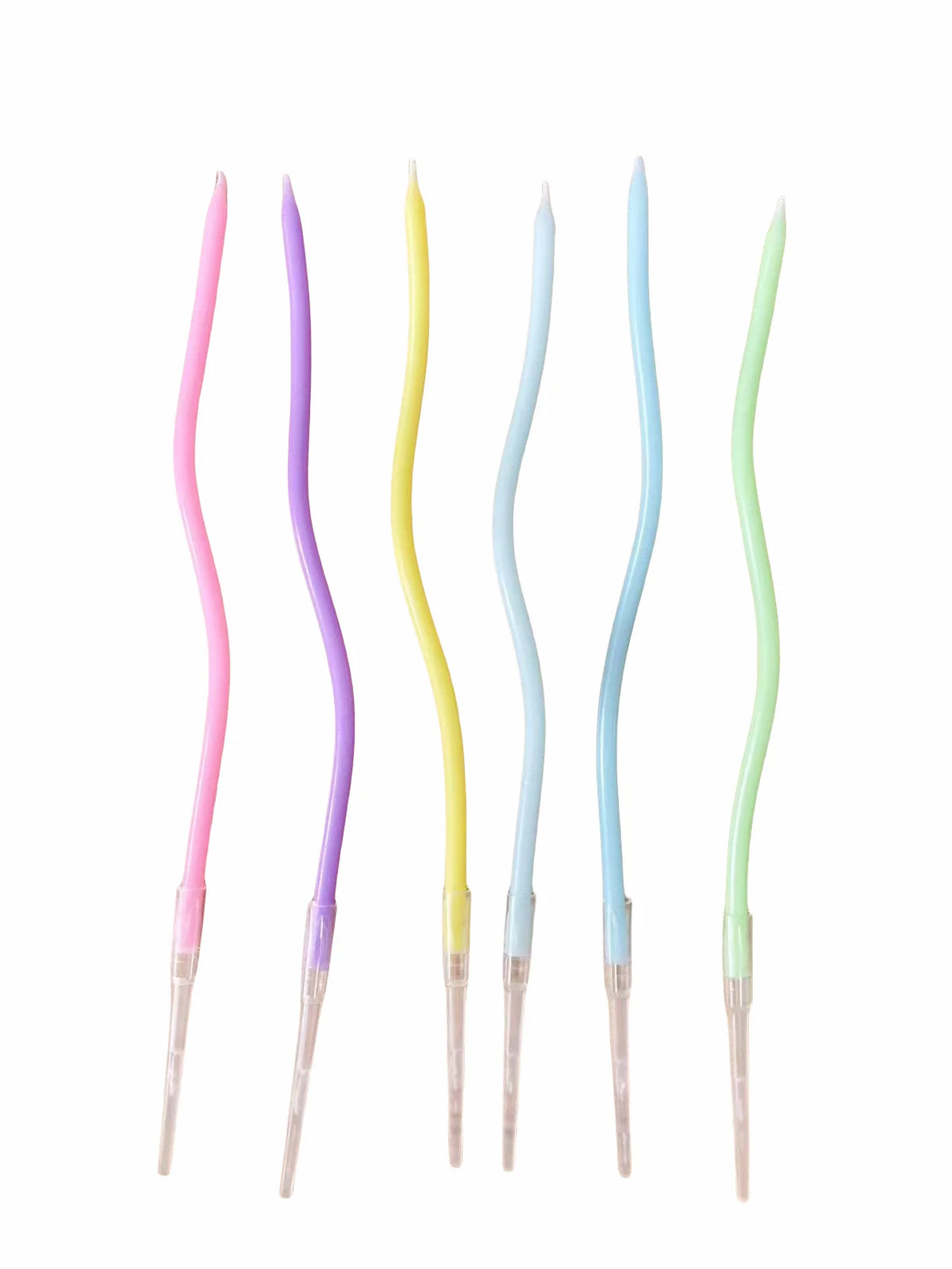 6/12/48pcs Birthday Candles Spiral Cake Candles  Long Thin Cake Candles For Wedding Party And Cake Decoration