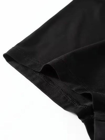 3Pieces Men's Bamboo Fiber Black Boxer Shorts Thin, Quick Drying Soft and Comfortable Men's Underwear Daily Casual Boxer Briefs