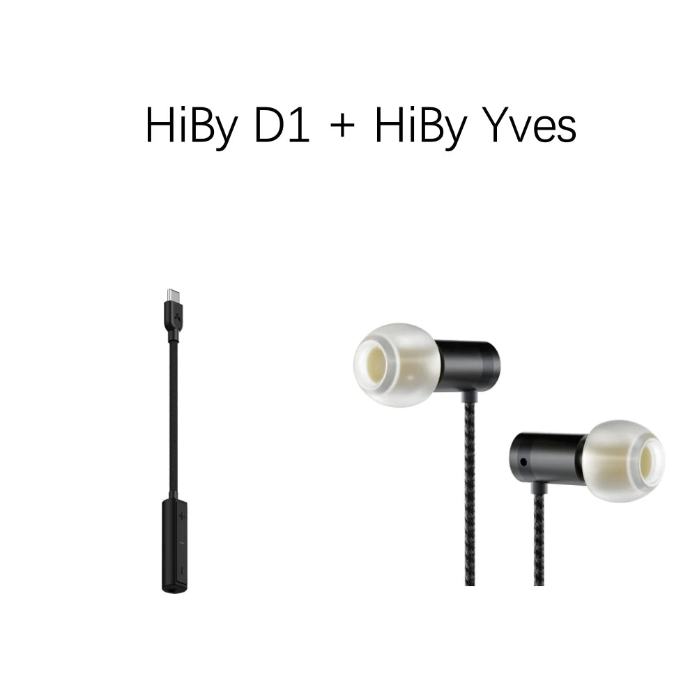 HiBy Digital D1 Type C HiFi Audio Dongle USB DAC Headphone AMP PCM32Bit/384kHz 3.5mm Output CS46L41 Sound Card for Android Win10
