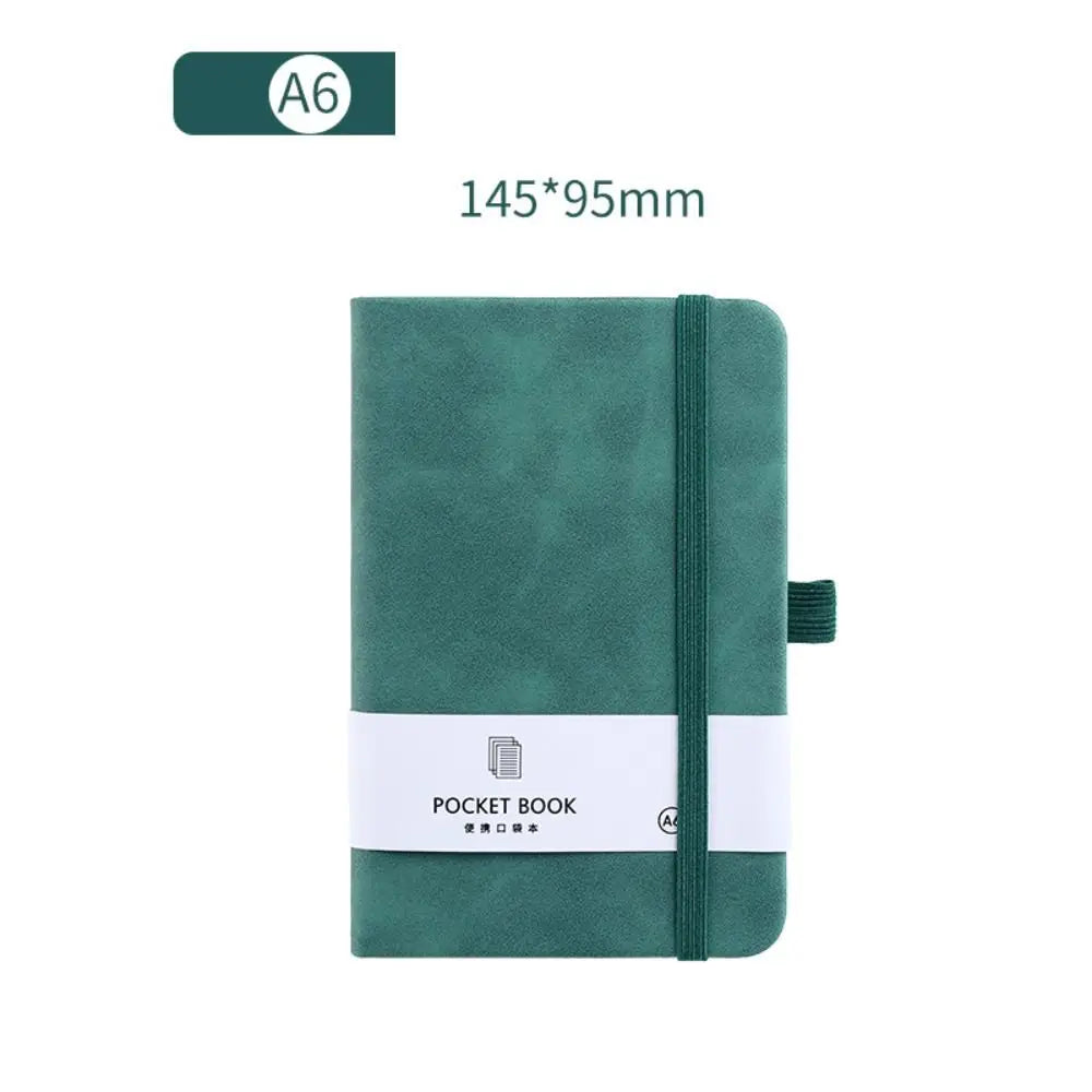 A6/A7 A6/A7 Pocket Notepad with Elastic Band 100 Sheets Portable Mini Notebook 5 Colors Anti Ink Leakage Agenda Organizer