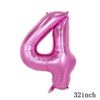 New 1Set Numberblocked Party Supplies TV Show Number Latex Balloons Toy Decor Happy Birthday Banner Bunting Cake Topper Balloon