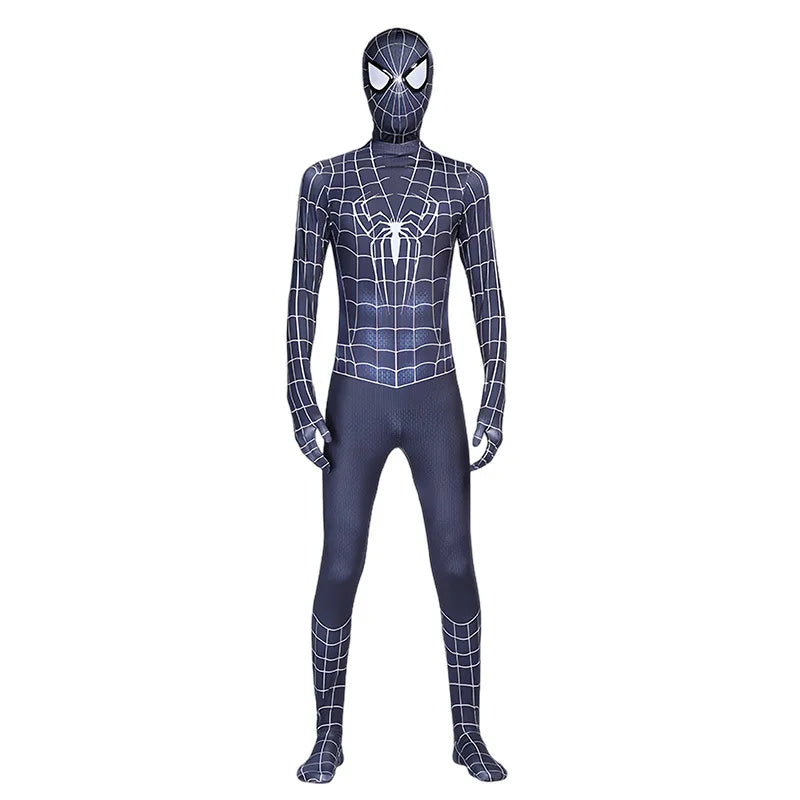 Spiderman Zentai Costume Anime Superhero Miles Morales Spider Man Cosplay Costume Bodysuit Halloween Costume for Kids Boy Adult