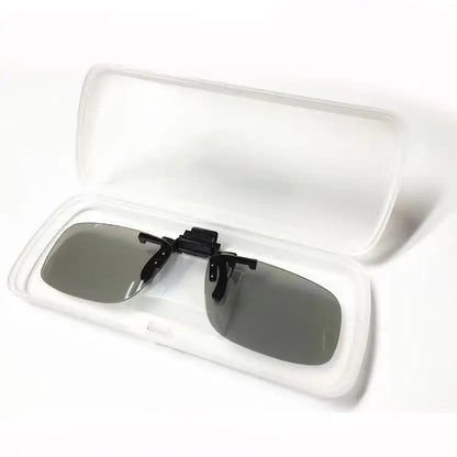 Clip-on Passive 3D Glasses Circular Polarized Lenses for Polarized TV Real D 3D Cinemas for Movies Theater Cinema Passive 3D TV