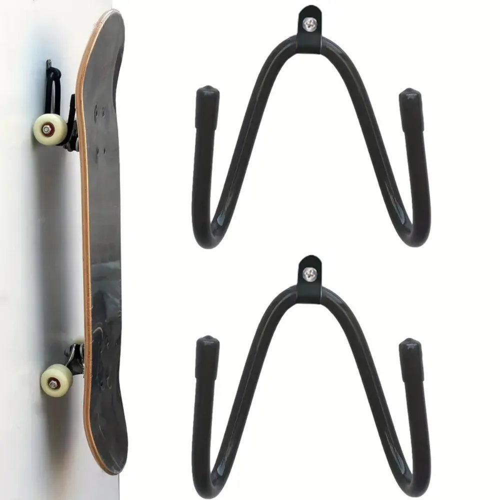 1PCS Four wheel skateboard hook instrument guitar guzheng storage rack wall mounted bow and arrow rack