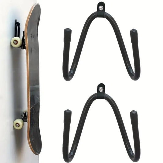 1PCS Four wheel skateboard hook instrument guitar guzheng storage rack wall mounted bow and arrow rack