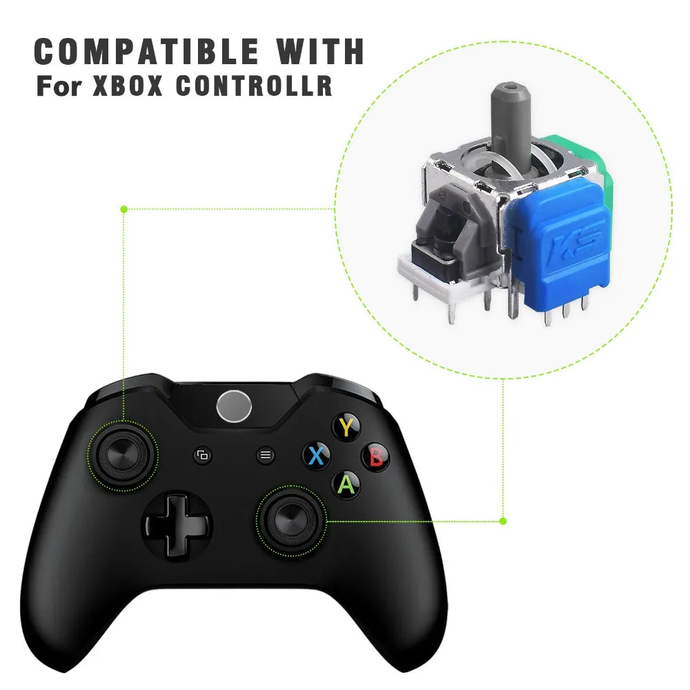 Anti-Drift TMR Electromagnetic Joystick High Precision Durable ThumbStick 3D Analog for PS5/PS4/Xbox/Switch Pro
