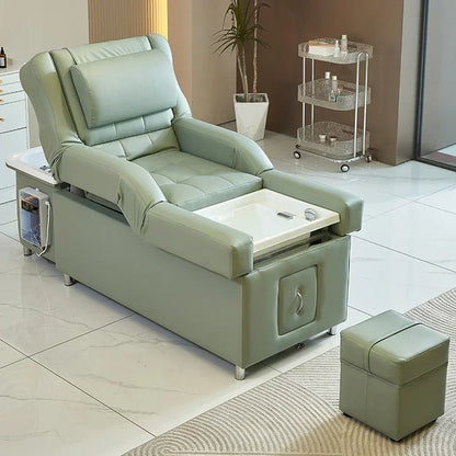 2025 Foot Spa Pedicure Shampoo Bed Modern Beauty Salon Back Lift Hair Washing Head Massage BED