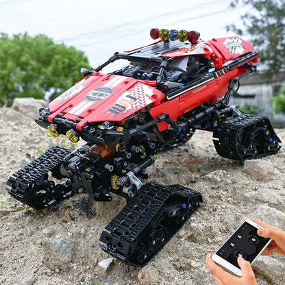 MOULD KING High-Tech Car 18010 Building Toys MOC RC Polar Exploer Model Truck Assembly Bricks Toys For Kids DIY Christmas Gifts