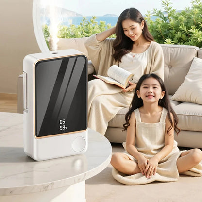 Smart Aroma Diffuser Air Purifier 5 Gears Digital Display Plant Essential Oil Wall Mount Tabletop Dual Use USB Charging for