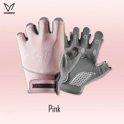 Veidoorn Men's Women's Workout Gloves for Gym Weight Lifting Non-Slip Palm with Padding Breathable Towel Finger for Sweat Wipe