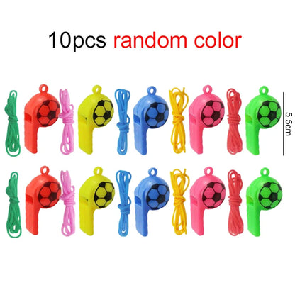 5/10pcs Mini Plastic Whistle Horn for Party Noise Producing Material Cheerleading Supplies Cheerleading Referee Whistles TMZ