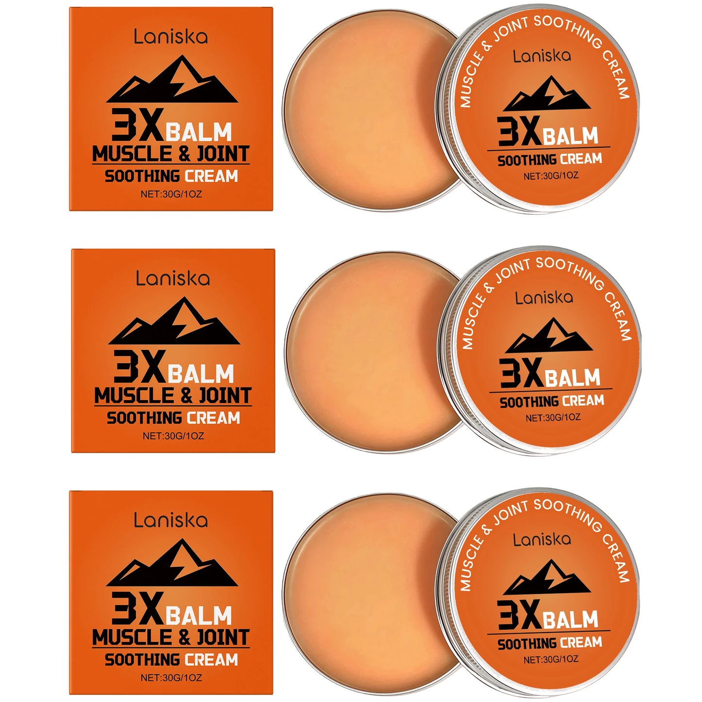 Laniska Therawolf Nerve-Relief Balmdeeply Penetrate Fast-Acting Relief Joint Discomfort Gentle Care Knee Shoulder Joint Support