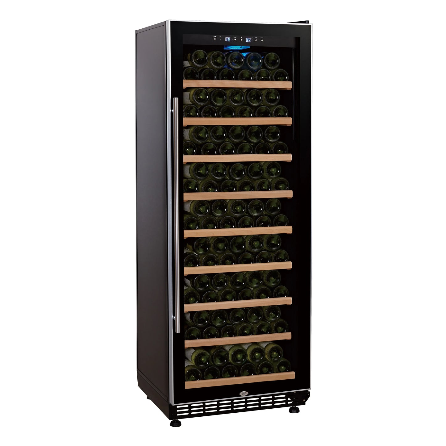 Compressor Wine Cabinet Freestanding Glass Door Beverage Cooler Display Chiller for Home Bar Club Party Beverage Storage