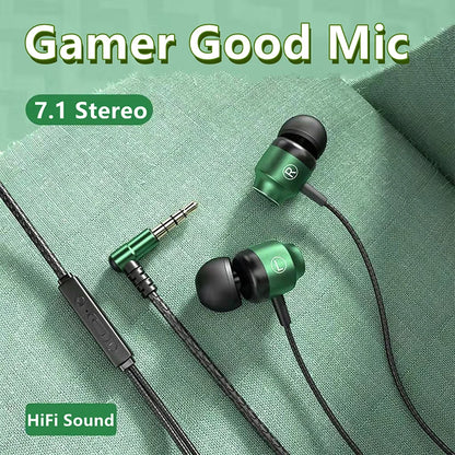 NEW 9D HIFI heavy bass gaming headset 3.5MM AUX/Type-C Digital Chip magnetic music earbuds in-ear headphones For Samsung/iPhone