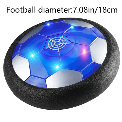 18cm Rechargeable Hover Soccer for Boys and Girls, Air Floating Soccer with LED Lights and Foam Bumpers
