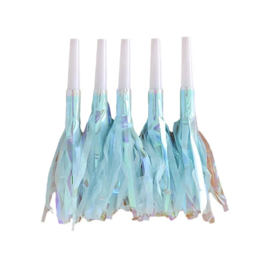 12 pcs Colorful tassel blowing dragon toy whistle birthday party wedding decoration festival party atmosphere cheering props