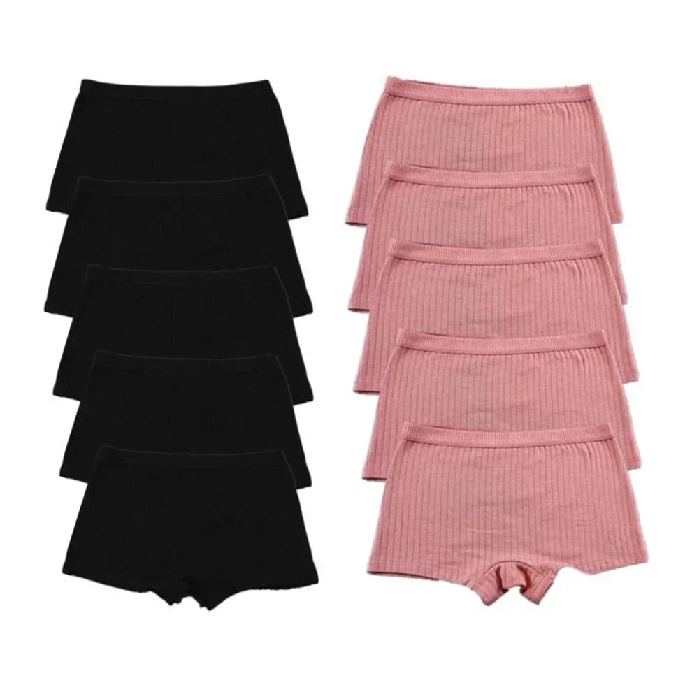 10PCS Fast Shipping M-XL 95% Cotton Boxer Shorts Women Sports Panties Yoga Panty for Female Underpants
