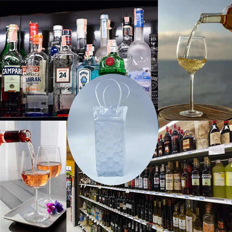 Wine Ice Bag Holder Champagne Beer Cooler Whisky Can Drink Cooler Gel Cooling Chiller Bar Accessories BTBD01