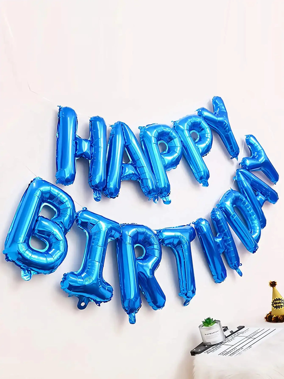 16 Inch Happy Birthday Balloons Pink Blue Aluminium Foil Balloon Birthday Party Decoration Suppries Home DIY Accessories Prop