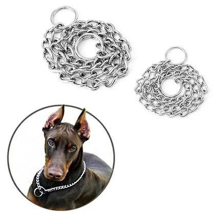 Dog Pet Training Choker Choke Chain Collar Guardian Gear All Sizes Pets Acessorios Suitable Home Pet Dog Traction Rope Supplies