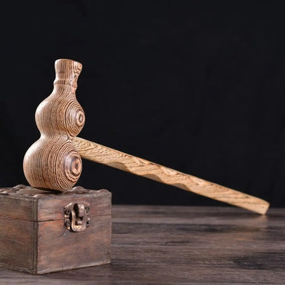 Wing Wood Wooden Massager Stick Relax Gourd Shape Back Massage Hammer Knock Back Neck Waist Meridian Clap Board Household