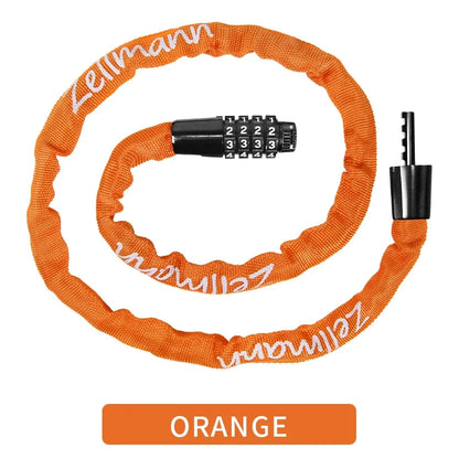 Bicycle Chain Lock | 100 cm & Four-Digit Combination | Bicycles & Compatible E-Bikes