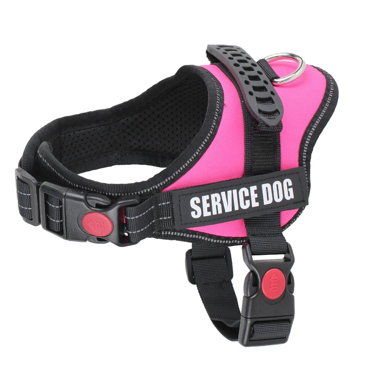 Accept Customise Patches Pet Dog Harness No Pull Reflective Saddle Adjustable Dog Walking For Small Medium And Large Dogs Vest